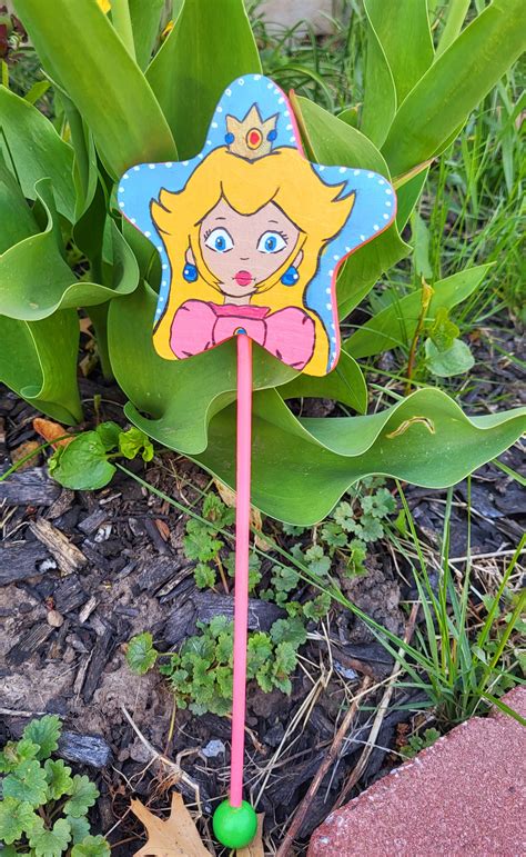 does princess peach have a wand|princess peach wand etsy.